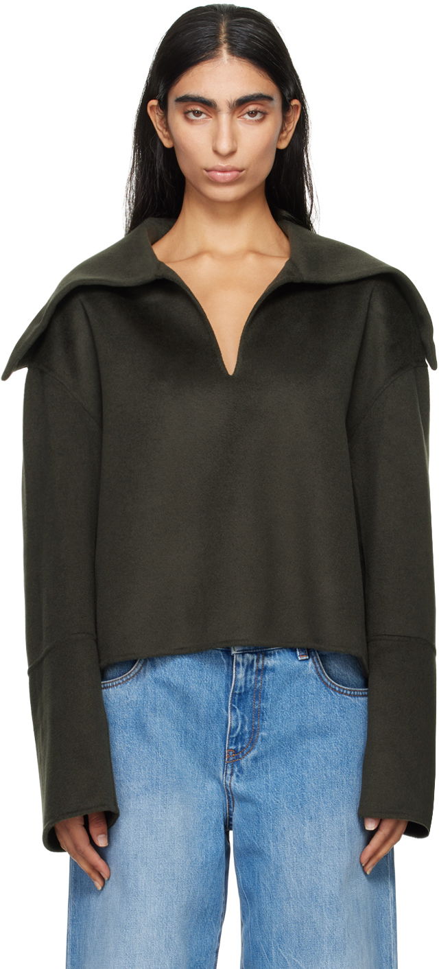 Džemper Nanushka Gray Maxe Sweater Crna | NW24PFSG26997