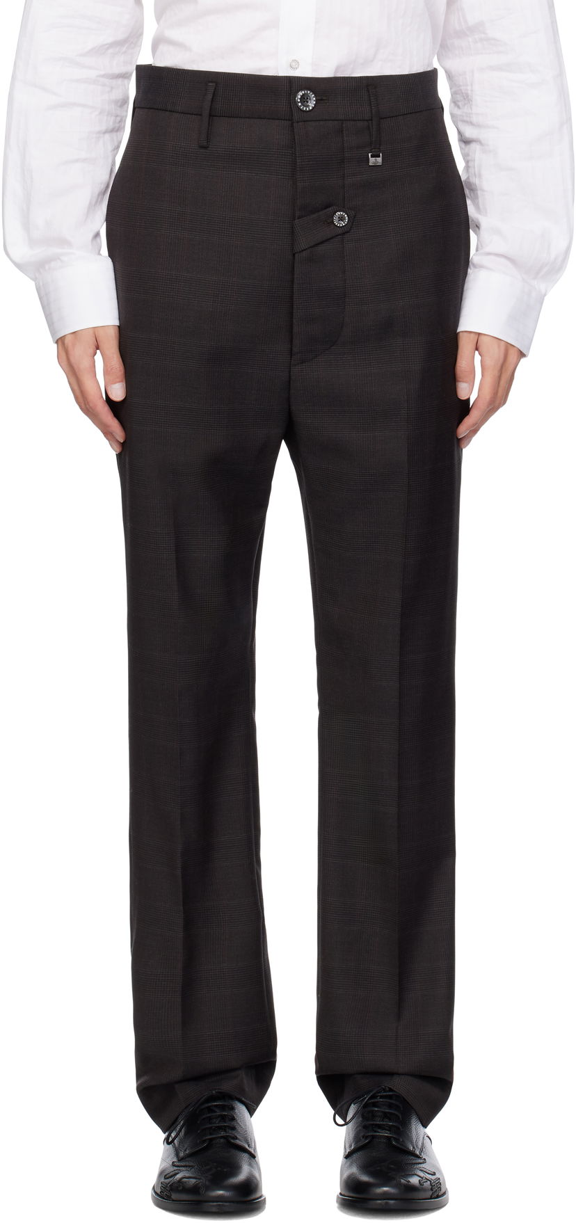 Hlače Vivienne Westwood Pull Down Trousers Smeđa | 2F01000D-W00YX-