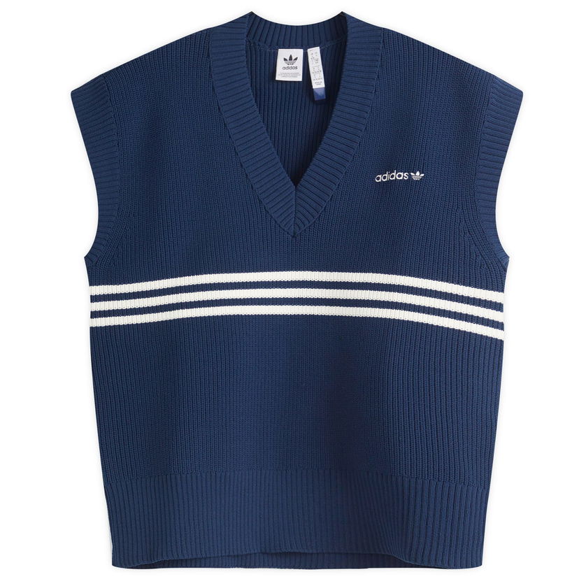 Džemper adidas Originals Women's Knit Vest Tamnoplava | JJ3485