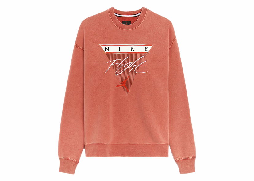 Majica kratkih rukava Jordan Jordan Flight Fleece Sweatshirt Red Crvena | CW8369-687
