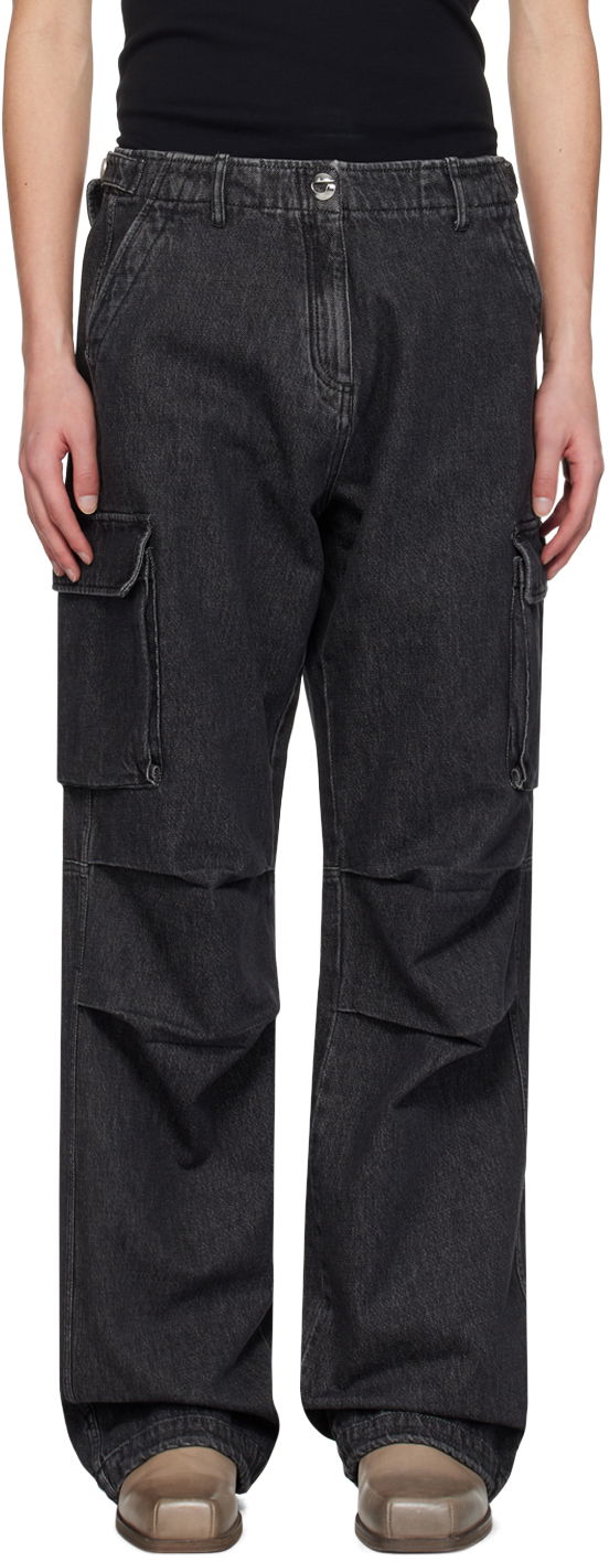 Cargo hlače Coperni Coperni Relaxed Fit Cargo Denim Jeans Crna | COPP40852MEN