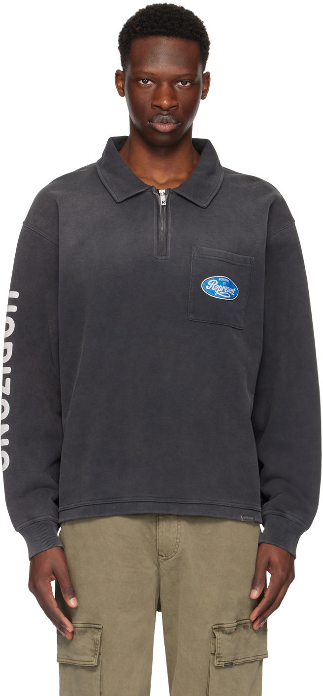 Dukserice Represent Clo Represent Black Classic Parts Sweatshirt Crna | MLM404-444