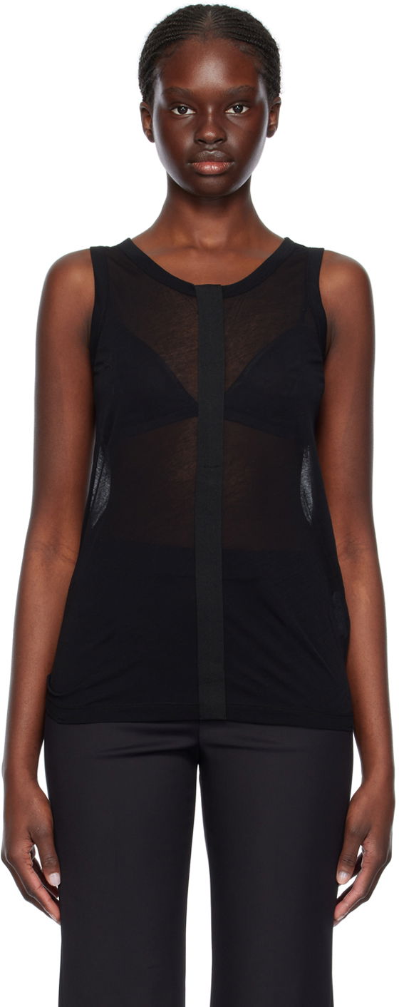 Majica bez rukava Helmut Lang Helmut Lang Two-Way Tank Top Crna | O02HW510