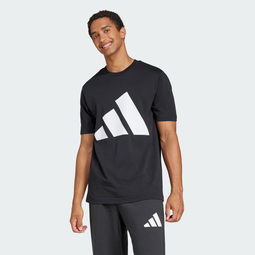 Majica kratkih rukava adidas Performance Essentials Big Logo Graphic T-Shirt Crna | JE8945