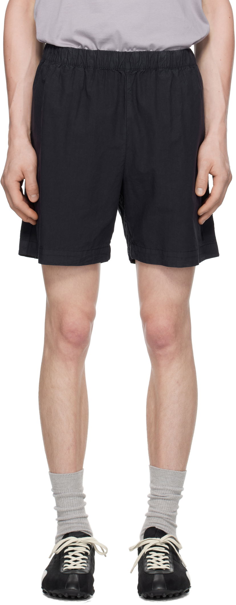 Kratke hlače NORSE PROJECTS Norse Projects Per Cotton Tencel Shorts Crna | N35-0616