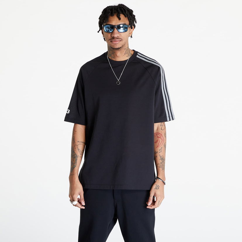 Majica kratkih rukava Y-3 3-Stripes Short Sleeve Tee UNISEX Black/ Off White Crna | IR6265