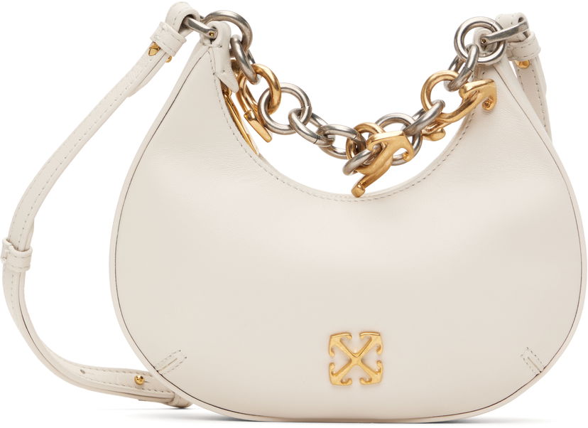 Ručna torbica Off-White Off-White Hemisphere Shoulder Bag Bijela | OWNN184C99LEA0010400