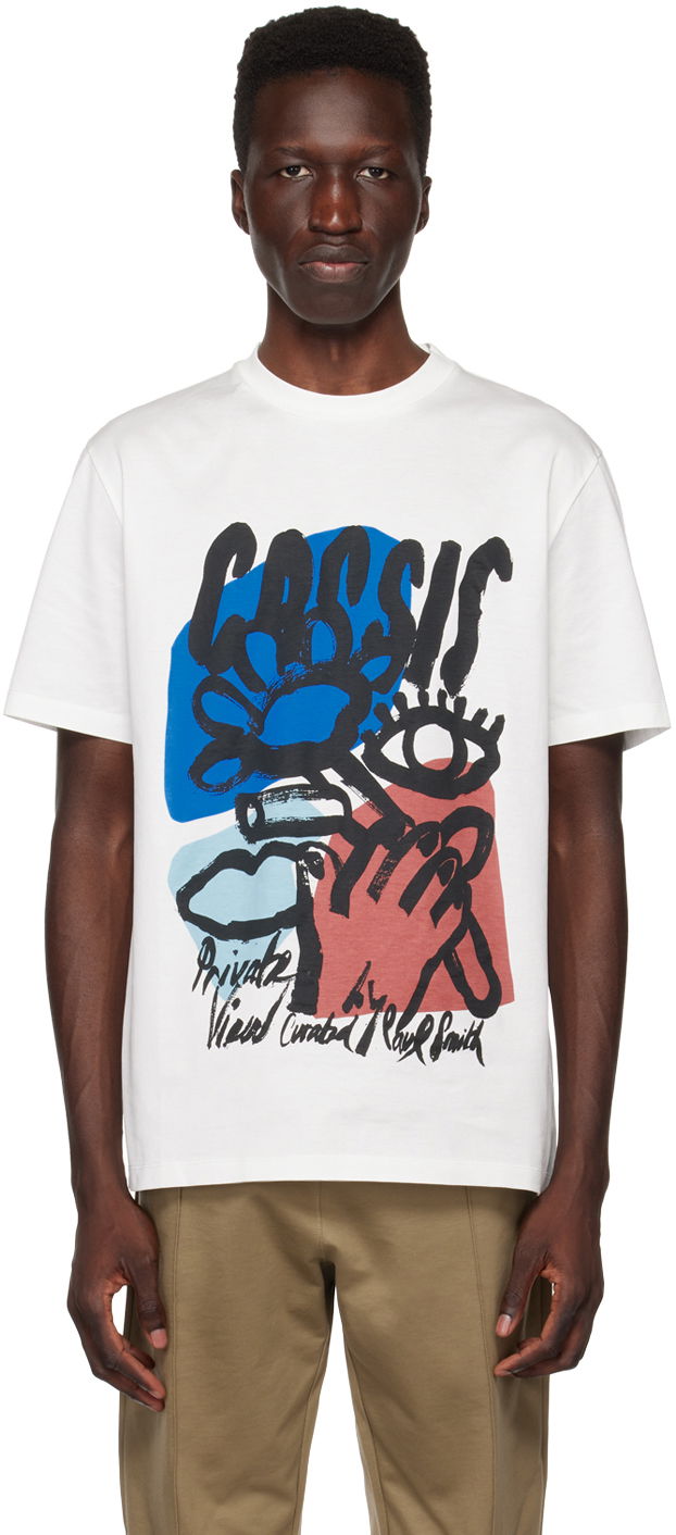 Majica kratkih rukava Paul Smith Paul Smith 'Cassis' Print T-Shirt Bijela | M1R-919T-KP3660-01