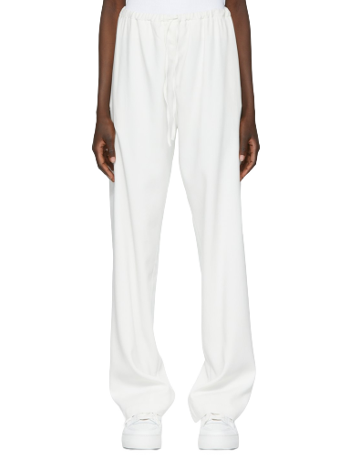 Hlače AMI SSENSE x Palazzo Trousers Bijela | SPEUTR200.478