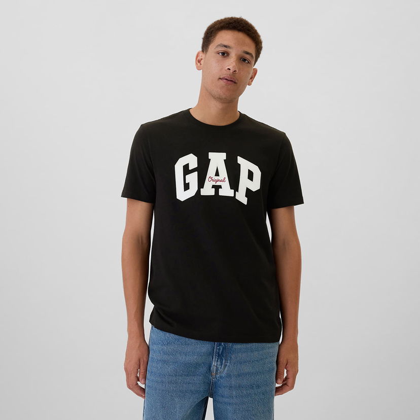 Majica kratkih rukava GAP T-shirt Logo Tee True Black XXL Crna | 542246-03