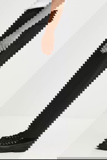 Hlače Neighborhood Wool Blend Tapered Silhouette Pants Crna | 252ZANH.PTM03, 1