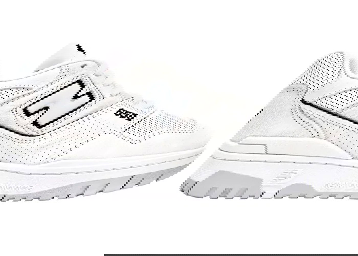Tenisice i cipele New Balance 550 White Perforated Leather Bijela | BB550PRB, 0