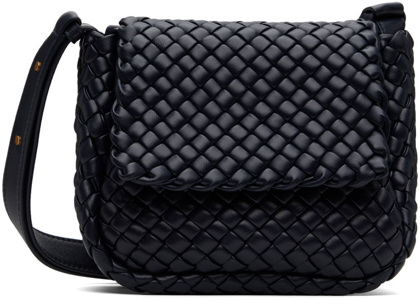 Torba za rame Bottega Veneta Mini Cobble Shoulder Bag Tamnoplava | 762711 V01D1