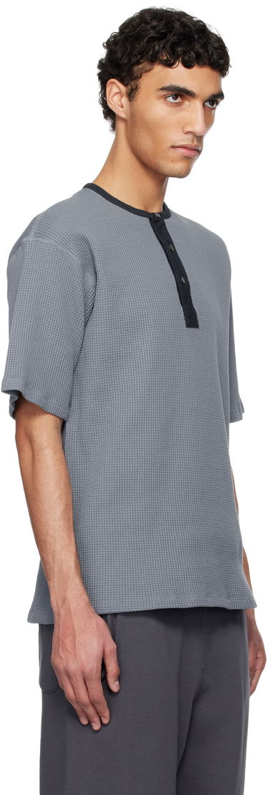 Majica kratkih rukava NANAMICA Nanamica Henry Neck Thermal Sweat Henley Siva | S25SH104U, 1