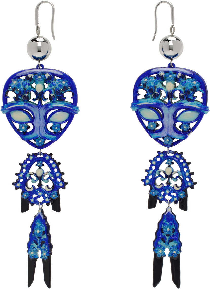 Naušnice Tory Burch Tory Burch Alien Drop Earrings Plava | 173637-400