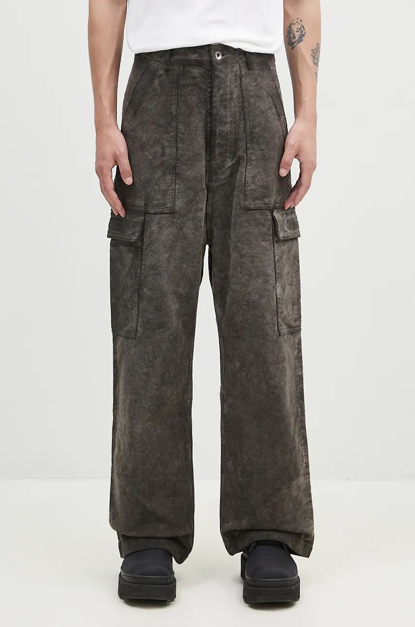 Cargo hlače Rick Owens Cargo Trousers Siva | DU02D2354.MO, 0