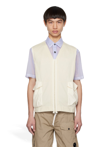 Prsluk C.P. Company Zip Vest Bijela | 14CMSS322A-006521M