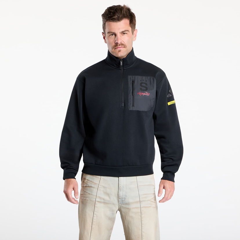 Dukserice adidas Performance adidas x Footshop x Sparta 1/4 Zip Sweatshirt Crna | FTSHP_491