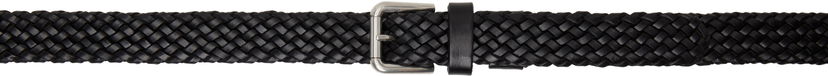Pojasevi Dolce & Gabbana Dolce&Gabbana Calfskin Braided Belt Crna | BC4924A9Q22