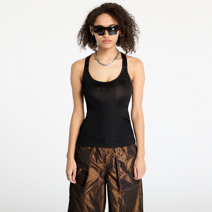 Majica bez rukava Off-White Off-White Light Rib Alla Tank Top Crna | OWAD25SS25JER0011010
