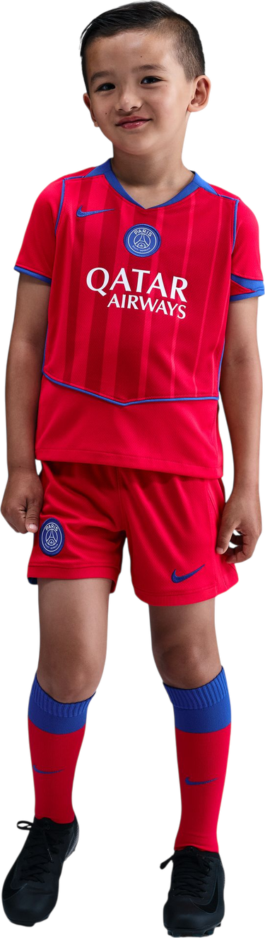 Trenerka Nike Dri-FIT Paris Saint-Germain Stadium 3rd Jersey Set 2025/26 Little Kids Crvena | hm4137-680, 3