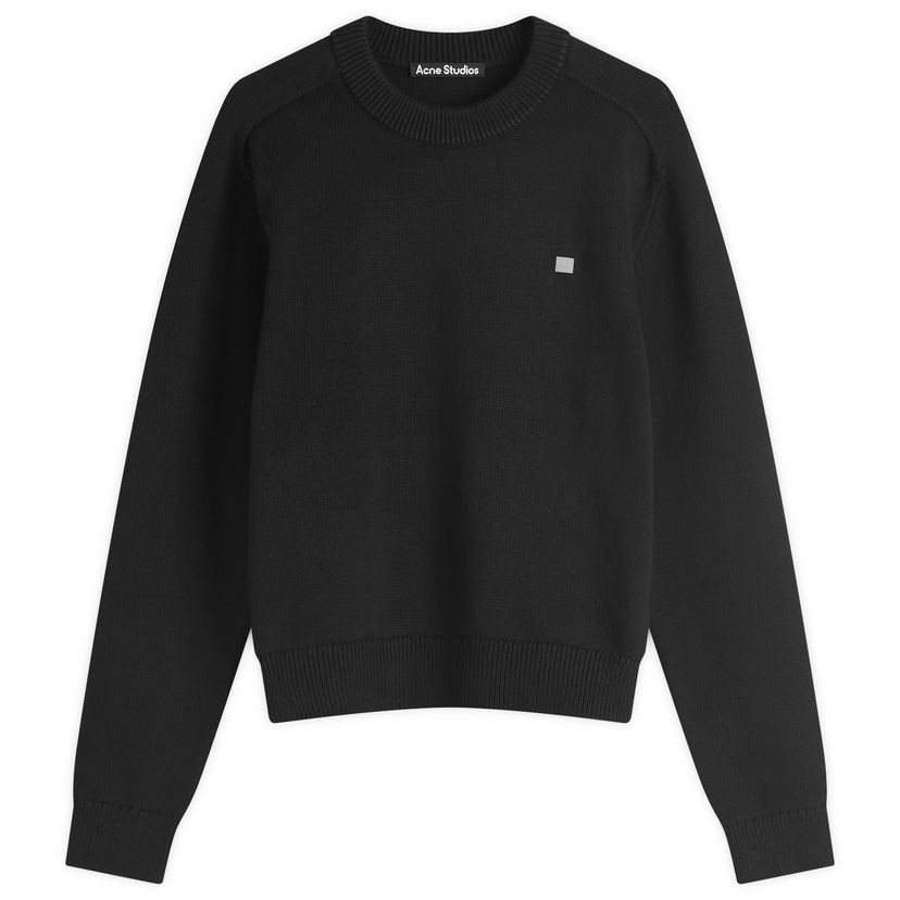 Džemper Acne Studios Kolos Cotton Crew Sweat, Size X-Small Crna | C60102-900