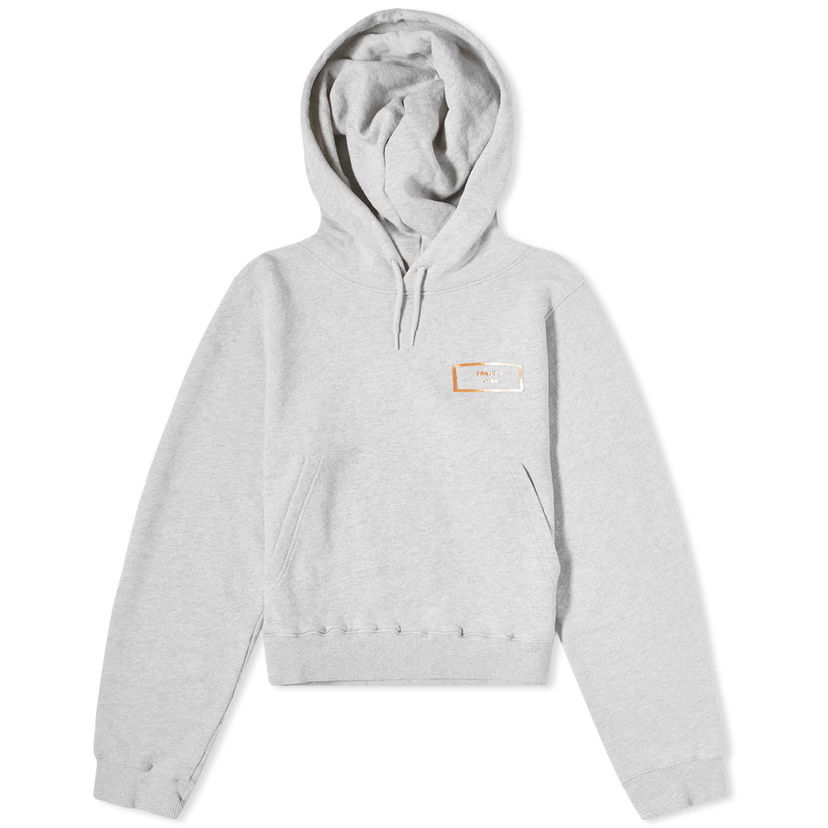 Dukserice Martine Rose Shrunken Logo Hoodie Siva | CMRSS24-625A
