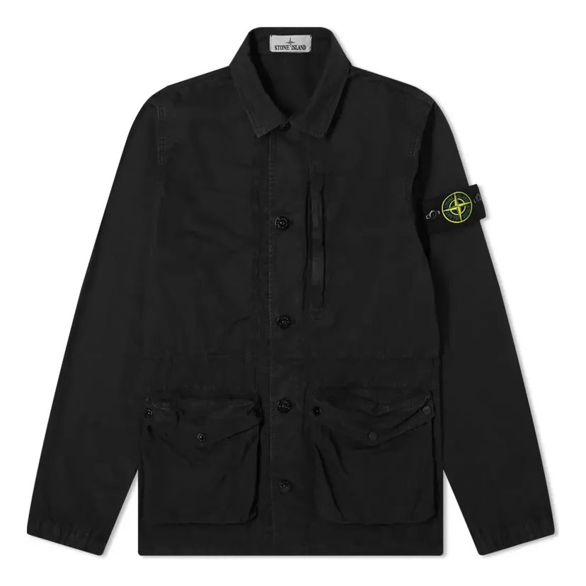 Košulja Stone Island Vintage Canvas 3 Pocket Jacket Crna | 7415439WN-V0129