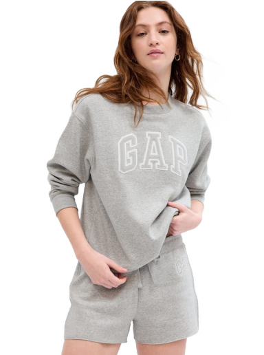 Džemper GAP Heritage Crewneck Siva | 554936-02
