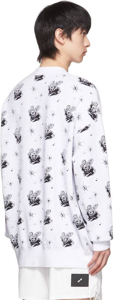 Džemper We11done Monster Print Reversible Sweater Bijela | WD-KT1-22-651-U-WH, 2