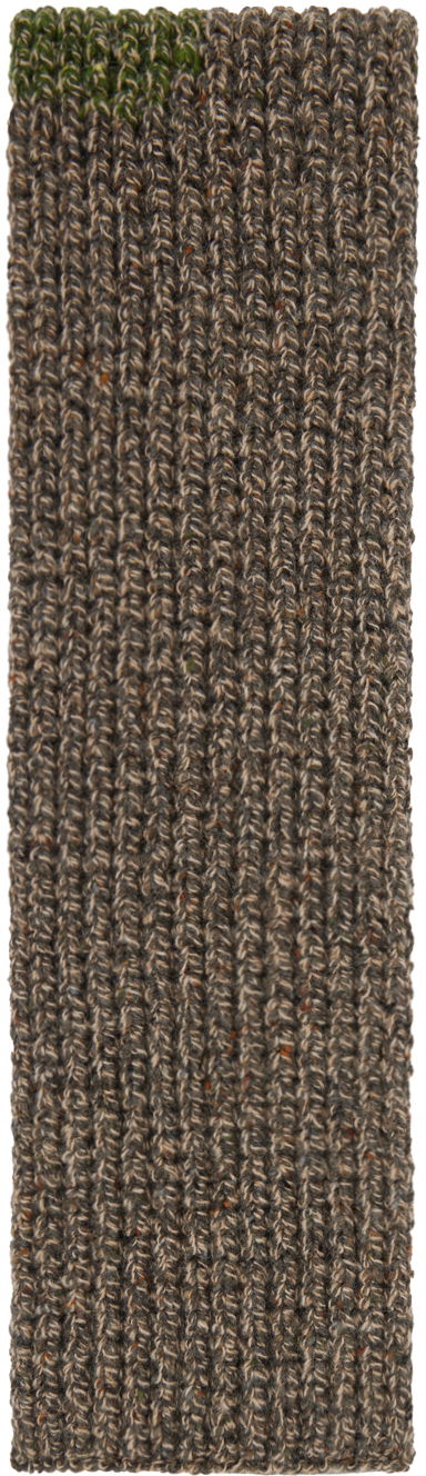 Šal Maison Margiela Patch Scarf Smeđa | S50TE0093 S18405