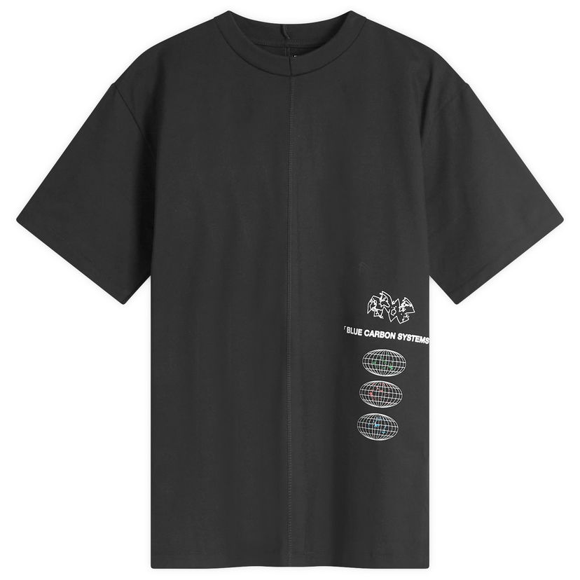 Majica kratkih rukava Space Available Blue Carbon Systems Infographic T-Shirt Crna | SA-BCSI001-BLK