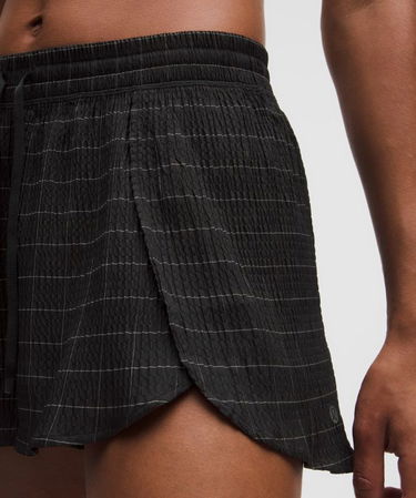 Kratke hlače lululemon Negative Split Textured Reflective Running Shorts Crna | prod20003643, 5