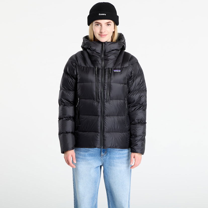 Pernata jakna Patagonia Fitz Roy Down Hoody Crna | 85505 BLK