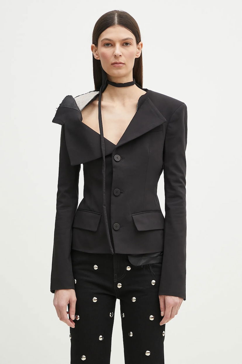 Jakna Ottolinger Ottolinger Off-Shoulder Blazer Crna | 123.600623.01