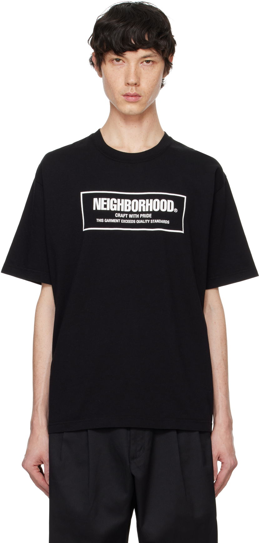 Majica kratkih rukava Neighborhood T-shirt SS-1 Print Crna | 242PCNH-ST01