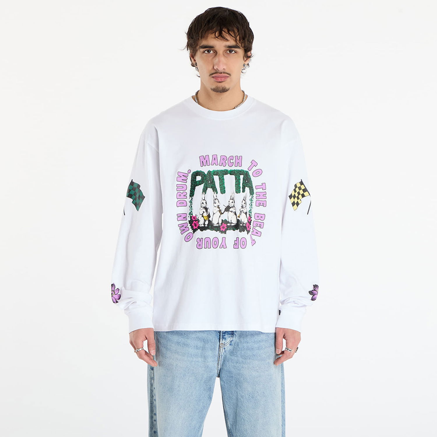 Majica kratkih rukava Patta Patta Own Your Own Mind Graphic Long Sleeve T-Shirt Bijela | POC-AW25-1000-299-0007-002, 0
