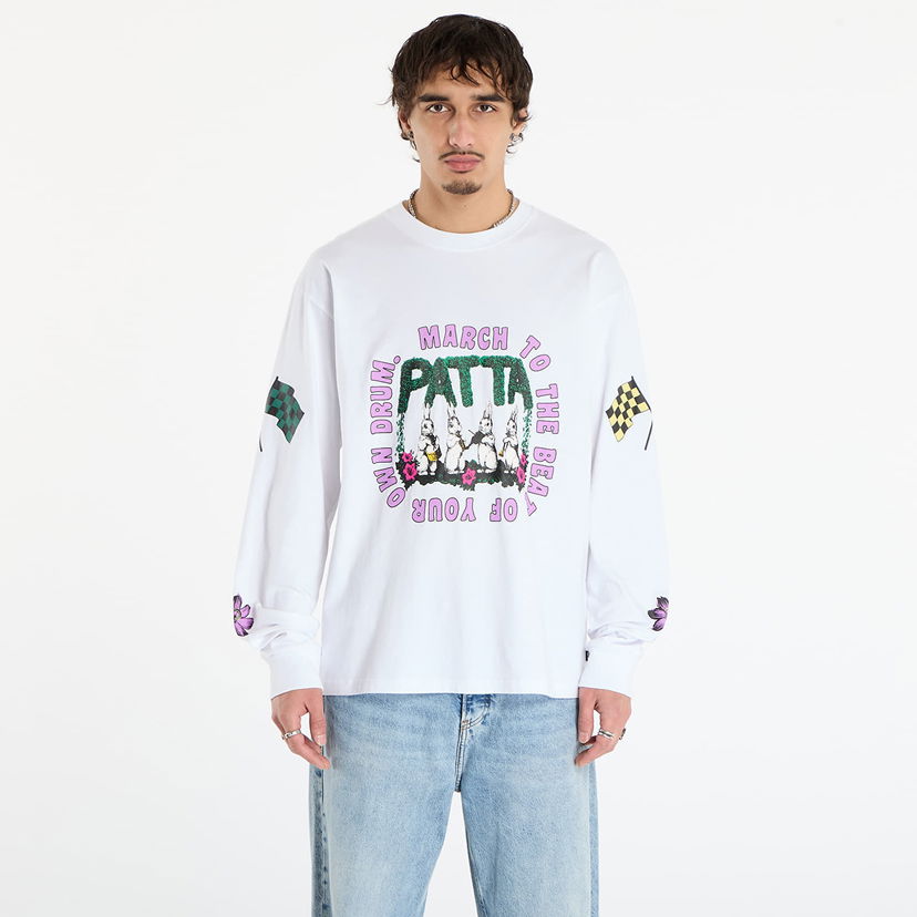 Majica kratkih rukava Patta Patta Own Your Own Mind Graphic Long Sleeve T-Shirt Bijela | POC-AW25-1000-299-0007-002