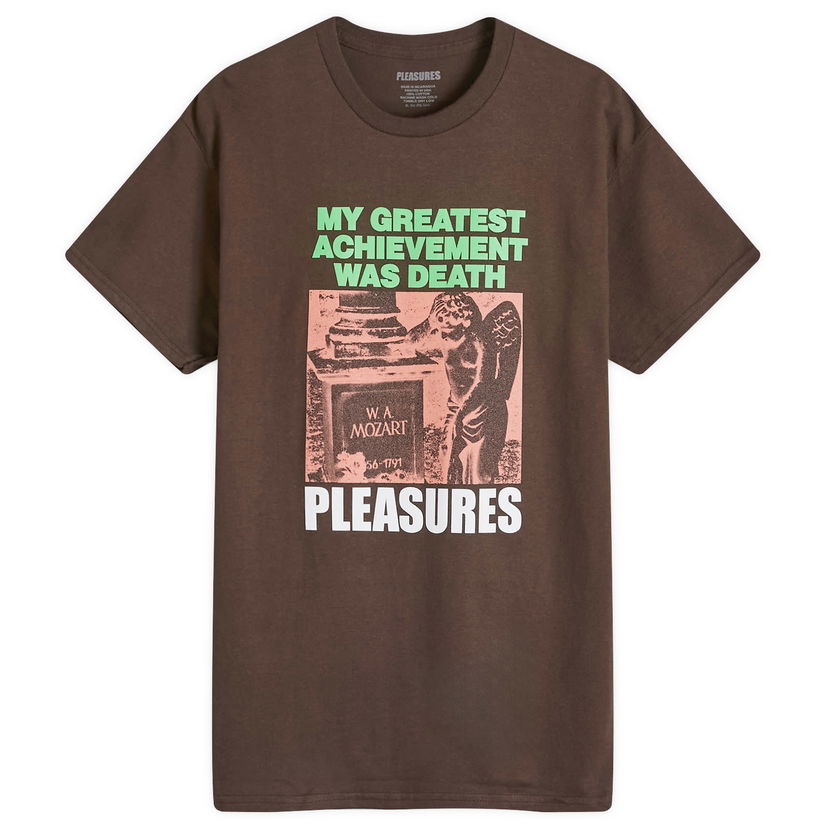 Majica kratkih rukava Pleasures Wolfie T-Shirt Smeđa | P24F066-BRN