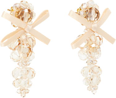 Naušnice Simone Rocha Simone Rocha Petite Bow Cluster Earrings Bež | ERG545 0903, 1