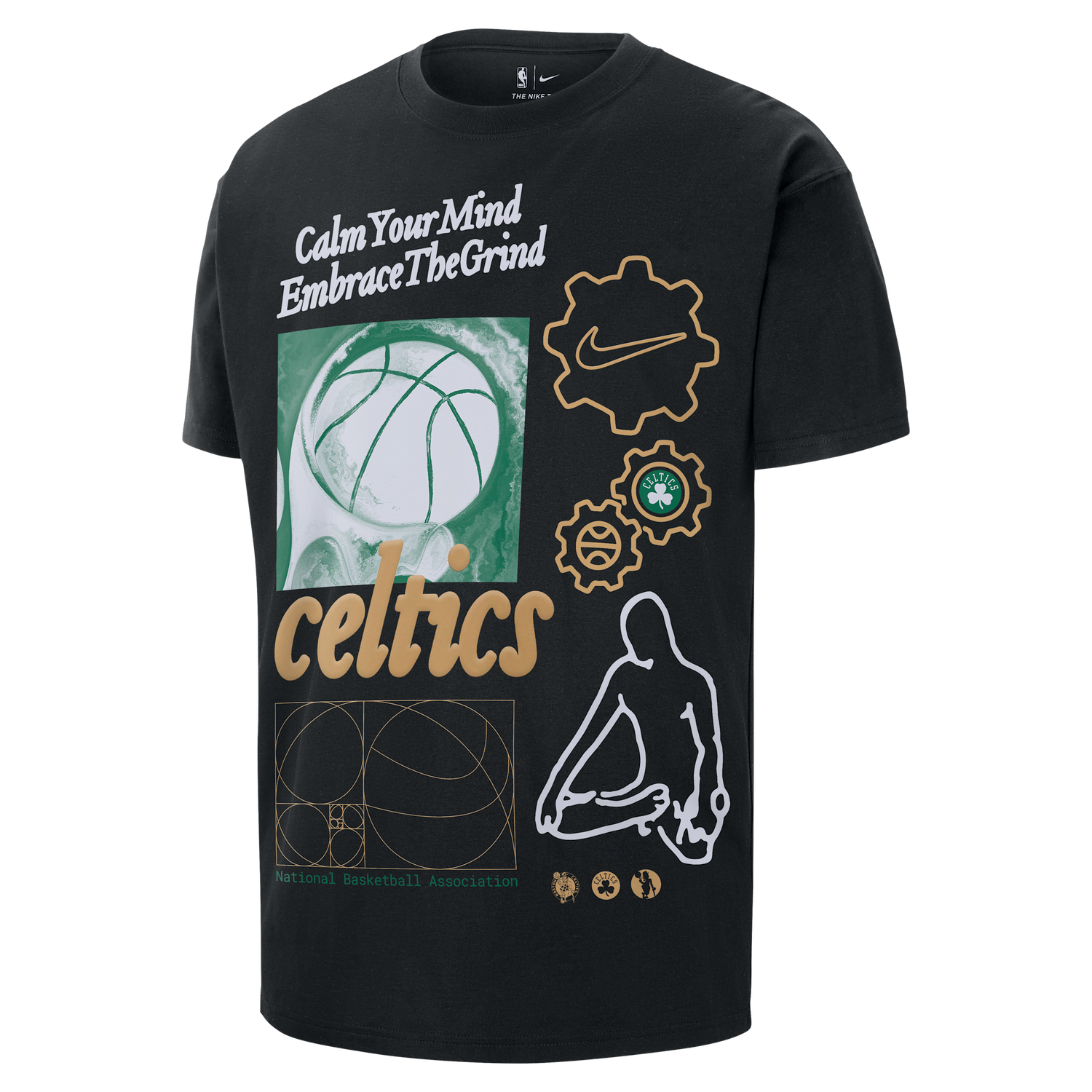 Majica kratkih rukava Nike NBA Max90 Boston Celtics Courtside T-Shirt Crna | HQ0626-010, 0