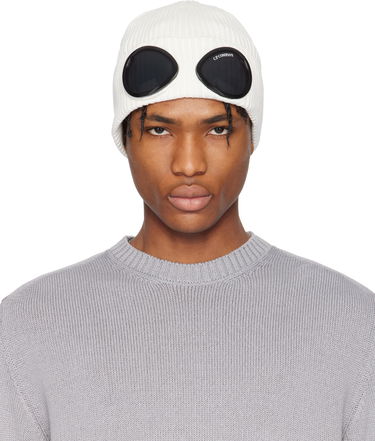 Kapica C.P. Company C.P. Company Goggle Beanie Bijela | 18CMAC016A-000727A, 0
