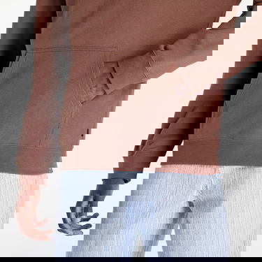 Dukserice HUF Essentials Box Logo Hoodie Smeđa | PF00465 BROWN, 4