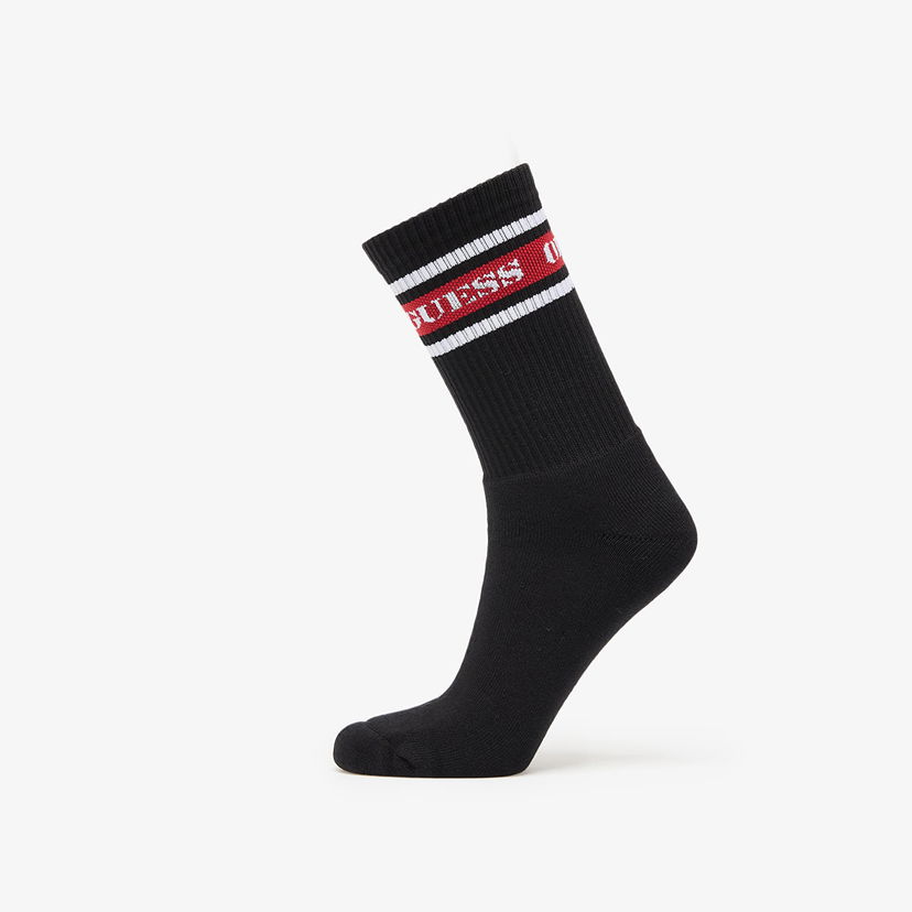 Čarape GUESS Guess Originals Stripe Loguess Socks Crna | M5GZ96Z3O11-JBLK