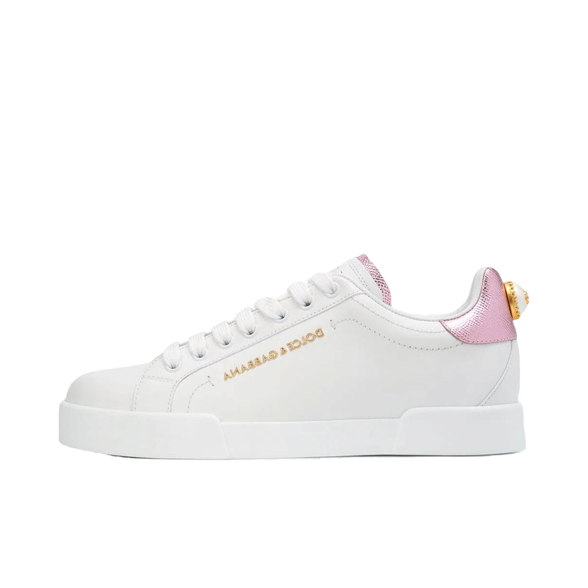 Tenisice i cipele Dolce & Gabbana Portofino White Metallic Pink Pearl W Bijela | CK1602AN29887587