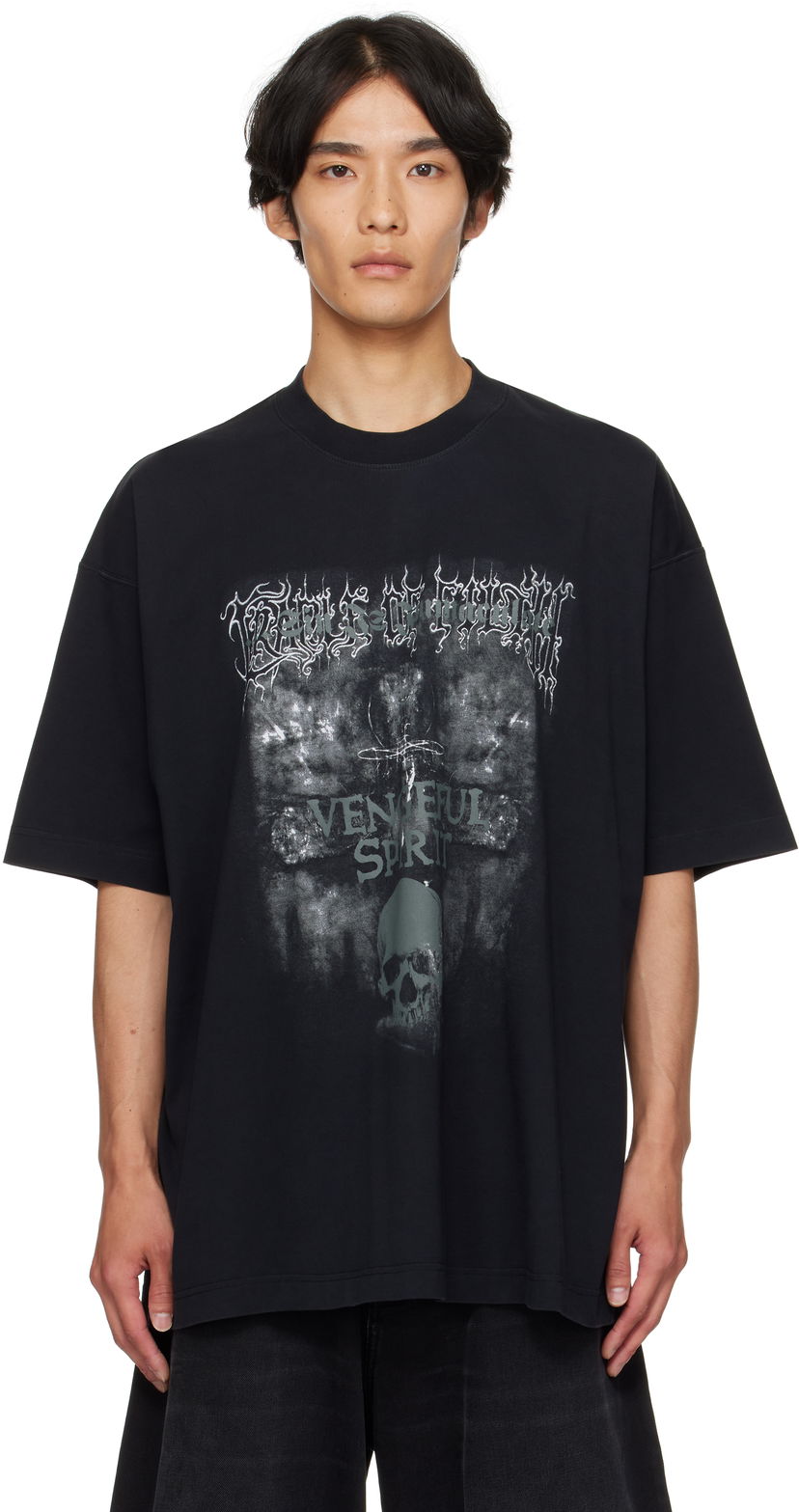Majica kratkih rukava VETEMENTS Vetements Cradle of Filth 'Vengeful Spirit' Oversized T-Shirt Crna | UCF76TR650M