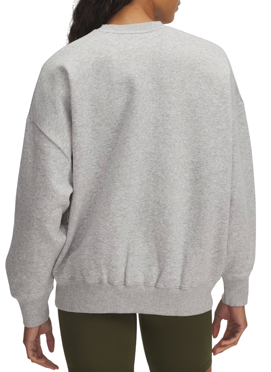Dukserice Under Armour Rival Flc OS Varsity Crew Sweatshirt Siva | 6007880-014, 1