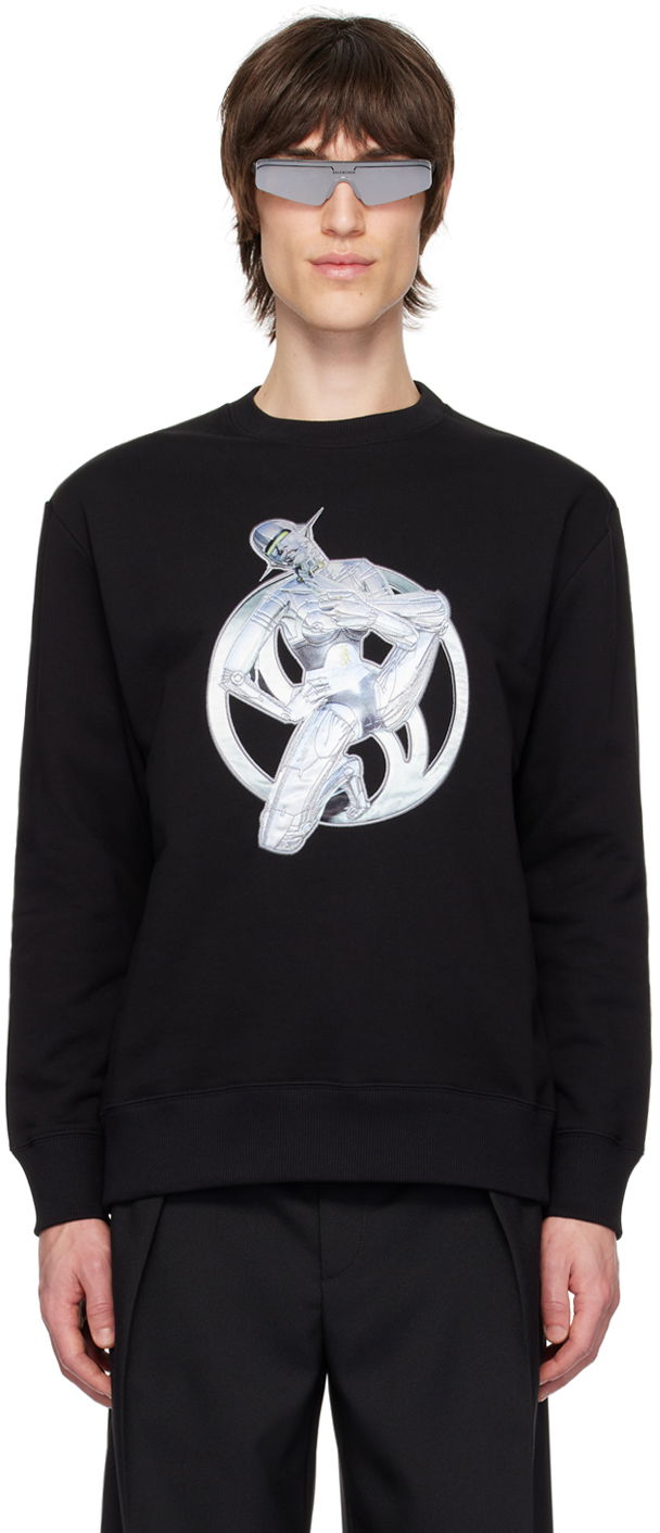 Dukserice Stella McCartney Stella McCartney Graphic Print Sweatshirt Crna | 6J02863SPY80
