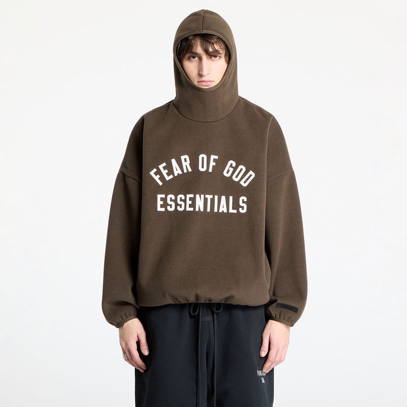 Dukserice Fear of God Essentials Brushed Hoodie Smeđa | 202HO246415F-020