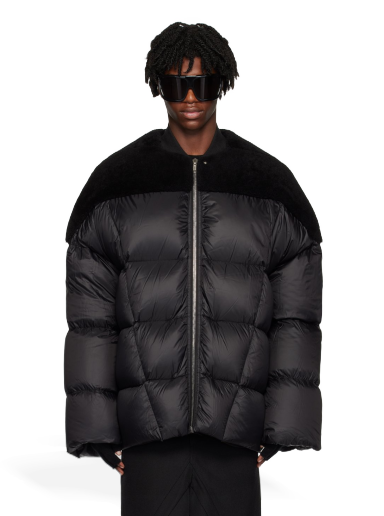 Jakna Rick Owens Flight Shearling Down Jacket Crna | RU02C7788 LSHON3